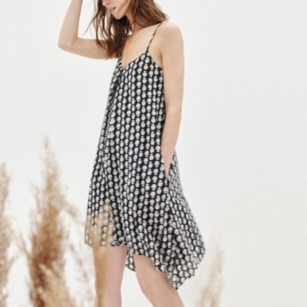 Madewell silk trapeze dress in bloomstamp